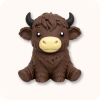 Brown Highland Cow Squishy