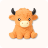 Light Orange Highland Cow Squishy