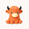 Orange Highland Cow Squishy