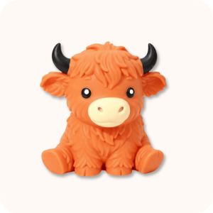 Orange Highland Cow Squishy